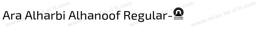 Ara Alharbi Alhanoof Regular字体转换